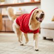 Show in main carousel: Frisco Textured Knit Dog & Cat Hoodie, Heather Red, XX-Large slide 7 of 8