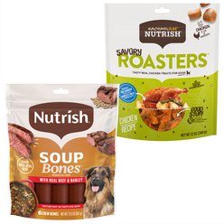 Rachael Ray Nutrish Savory Roasters Roasted Chicken + Soup Bones Beef & Barley Flavor Dog Treats