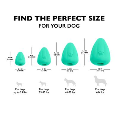 Show full view: Chew King by Mammoth Premium Extremely Durable Natural Rubber Tough Treat Dog Chew Toy, Green, 2 count, X-Large slide 5 of 9