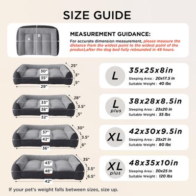 Show full view: Bedsure Sherpa Sofa Dog Bed with Washable Removable Cover, Navy, X-Large slide 5 of 11