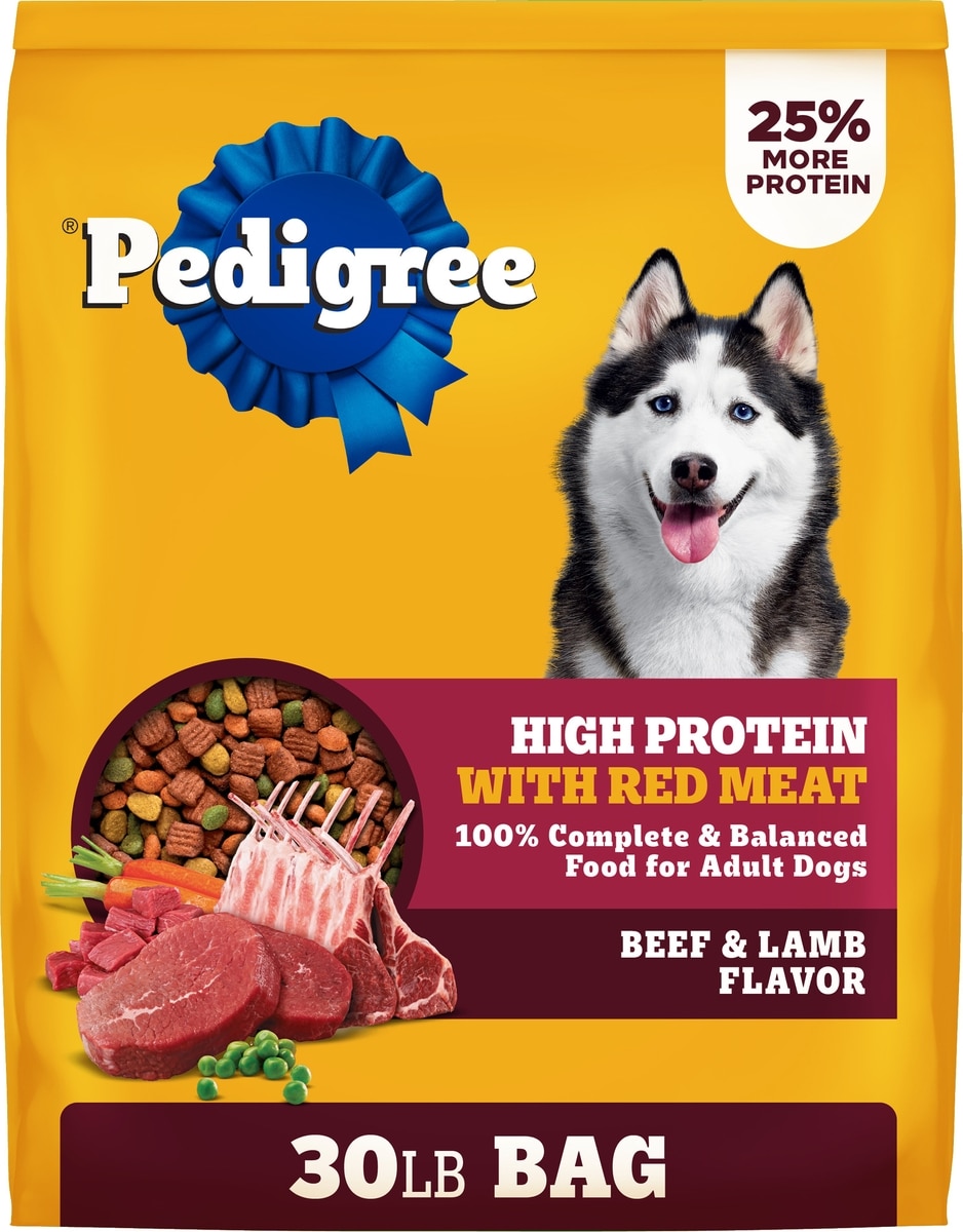 PEDIGREE High Protein Beef Lamb Flavor Dog Kibble Adult Dry Dog