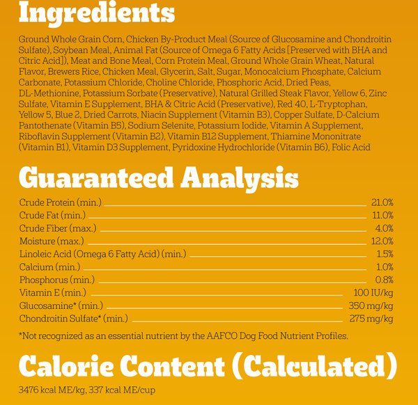 Show full view: Pedigree Tender Bites Complete Nutrition Chicken & Steak Flavor Small Breed Adult Dry Dog Food, 14-lb bag slide 7 of 11
