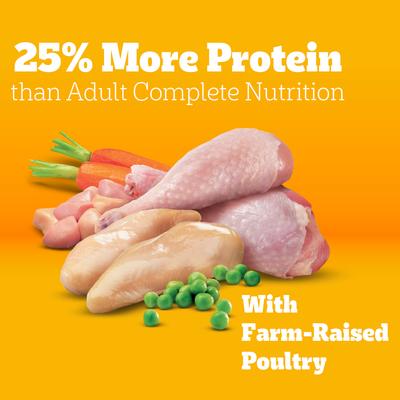 Show full view: Pedigree High Protein Chicken & Turkey Flavor Adult Dry Dog Food, 18-lb bag slide 6 of 11