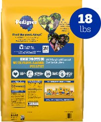 Pedigree High Protein Chicken & Turkey Flavor Adult Dry Dog Food, 18-lb bag slide 2 of 9