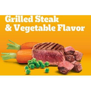 Pedigree Small Dog Complete Nutrition Grilled Steak & Vegetable Flavor Dog Kibble Small Breed Adult Dry Dog Food, 14-lb bag
