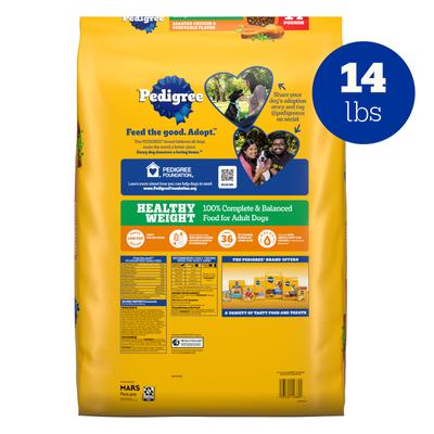 Show full view: Pedigree Healthy Weight Roasted Chicken & Vegetable Flavor Adult Dry Dog Food, 14-lb bag slide 3 of 11