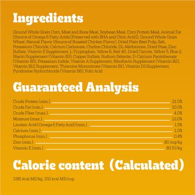 Show full view: Pedigree Complete Nutrition Roasted Chicken & Vegetable Flavor Dog Kibble Adult Dry Dog Food, 44-lb bag slide 7 of 13