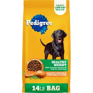 Pedigree Healthy Weight Roasted Chicken & Vegetable Flavor Adult Dry Dog Food, 14-lb bag