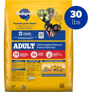 Pedigree Complete Nutrition Grilled Steak & Vegetable Flavor Dog Kibble Adult Dry Dog Food, 30-lb bag