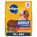 Pedigree Complete Nutrition Grilled Steak & Vegetable Flavor Dog Kibble Adult Dry Dog Food, 30-lb bag