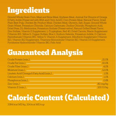 Show full view: Pedigree Tender Bites Adult Complete Nutrition Chicken & Steak Flavor Dry Dog Food, 14-lb bag slide 7 of 11