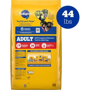 Pedigree Complete Nutrition Grilled Steak & Vegetable Flavor Dog Kibble Adult Dry Dog Food, 44-lb bag