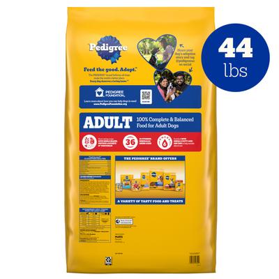 Show full view: Pedigree Complete Nutrition Grilled Steak & Vegetable Flavor Dog Kibble Adult Dry Dog Food, 44-lb bag slide 3 of 12