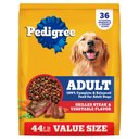 Pedigree Complete Nutrition Grilled Steak & Vegetable Flavor Dog Kibble Adult Dry Dog Food, 44-lb bag