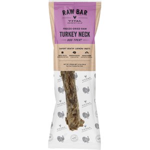 Vital Essentials Raw Turkey Neck Freeze-Dried Dog Treat, 1 count