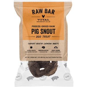Vital Essentials Raw Pig Snout Freeze-Dried Dog Treat, 1 count