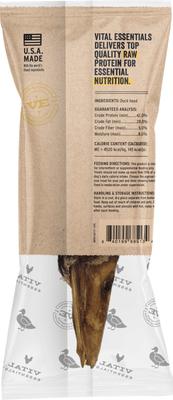 Show full view: Vital Essentials Raw Duck Head Freeze-Dried Dog Treat, 1 count slide 3 of 10