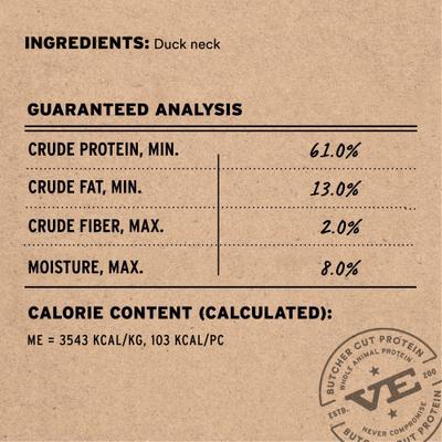 Show full view: Vital Essentials Raw Duck Neck Freeze-Dried Dog Treat, 1 count slide 4 of 10