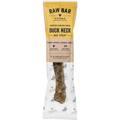 Vital Essentials Vital Essentials Raw Bar Duck Neck Single Ingredient Freeze-Dried Dog Treat & Natural Chew, 1-pack