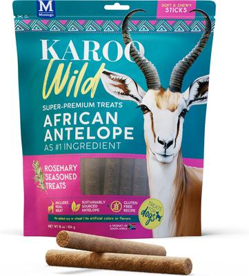 Show full view: Karoo Wild Rosemary Seasoned Training Bits Soft & Chewy Dog Treats, 16-oz bag slide 3 of 10