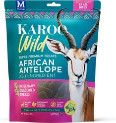 Karoo Wild Rosemary Seasoned Training Bits Soft & Chewy Dog Treats, 8-oz bag