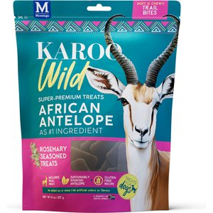 Karoo Wild Rosemary Seasoned Training Bits Soft & Chewy Dog Treats, 8-oz bag