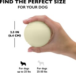 Chew King by Mammoth Glowing Fetch Ball Dog Chew Toy, Green, 2.5-in, 2 count slide 2 of 5