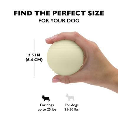 Show full view: Chew King by Mammoth Glowing Fetch Ball Dog Chew Toy, Green, 2.5-in, 2 count slide 5 of 8