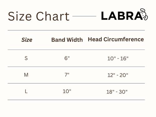 Show full view: Labra Calming Noise Protection Dog Ear Headband, Gray, Small slide 3 of 7