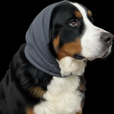 Show full view: Labra Calming Noise Protection Dog Ear Headband, Purple, Medium slide 4 of 7