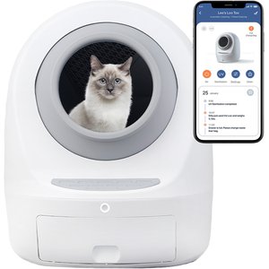 Casa Leo Leo's Loo Too Wifi Enabled Cat Litter Box, Leo Gray
