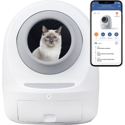 Casa Leo Casa Leo Leo's Loo Too Wifi Enabled Cat Litter Box, Leo Gray