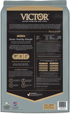 Show full view: VICTOR Senior Healthy Weight Joint Support Low Fat Gluten-Free Dry Dog Food, 40-lb bag slide 4 of 12