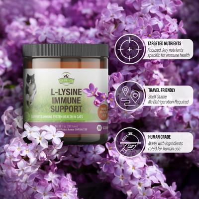 Show full view: Strawfield Pets L-Lysine Immune Support Cat Supplement, 7-oz jar slide 7 of 11