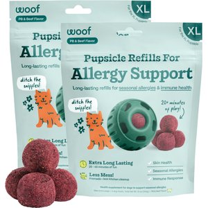 Woof Pupsicle Allergy & Immunity Pop Refills Beef Grain-Free Lickable Dog Treats, X-Large, 10 count