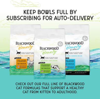 Show full view: Blackwood Bounty Grain-Free Whitefish & Lentil Recipe Dry Cat Food, 10-lb bag slide 10 of 11