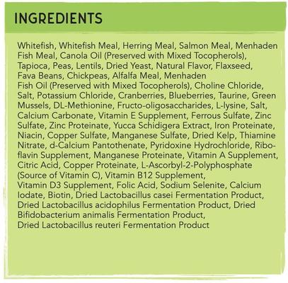 Show full view: Blackwood Bounty Grain-Free Whitefish & Lentil Recipe Dry Cat Food, 10-lb bag slide 8 of 11