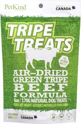 PetKind Green Beef Tripe Formula Grain-Free Dog & Cat Treats, 6-oz bag