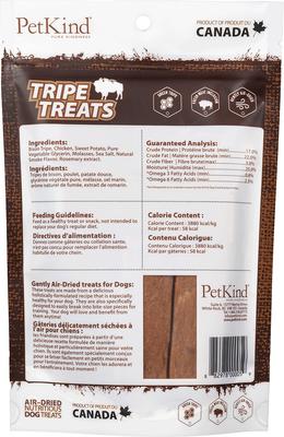 Show full view: PetKind Green Bison Tripe Formula Grain-Free Dog & Cat Treats, 6-oz bag slide 4 of 9