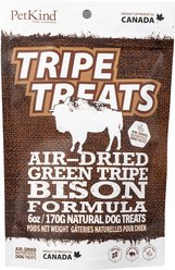 PetKind Green Bison Tripe Formula Grain-Free Dog & Cat Treats, 6-oz bag