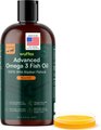 Wuffes Advanced Omega 3 Fish Oil for Healthy Skin & Coat Supplement for Dogs, 16-fl oz bottle