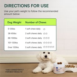 Wuffes Digestive Probiotics with Digestive Enzymes Flavored Soft Chew for Itchy Skin & Gut Supplement for Dogs, 60 count slide 2 of 7