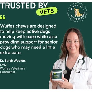 Wuffes Advanced Hip & Joint Supplement with Glucosamine & Chondroitin for Large Dogs, 30 count