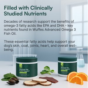 Wuffes Advanced Hip & Joint Supplement with Glucosamine & Chondroitin for Large Dogs, 30 count