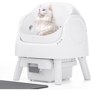 WOOAIDAGG Enclosed Stainless Steel Cat Litter Box with Odor Control, X-Large