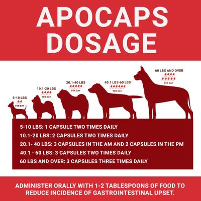Show full view: Apocaps CX Apoptogen Formula Dog Supplement, 90 count slide 5 of 10