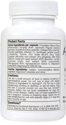Show full view: Apocaps CX Apoptogen Formula Dog Supplement, 90 count slide 7 of 10