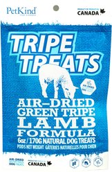 PetKind Green Lamb Tripe Formula Grain-Free Dog & Cat Treats, 6-oz, bag slide 1 of 5