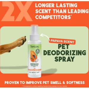 TropiClean Deodorizing Perfume & Odor Eliminating Papaya Scent Dog & Cat Spray, 4-fl oz bottle