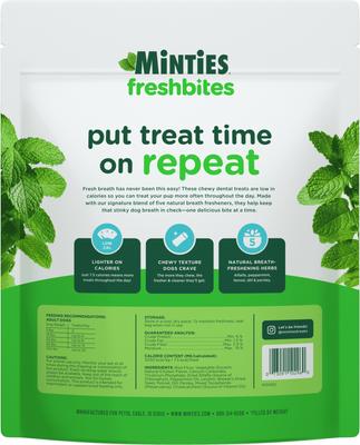 Show full view: Minties FreshBites Soft & Chewy Dog Dental Treats, 100 count slide 10 of 12